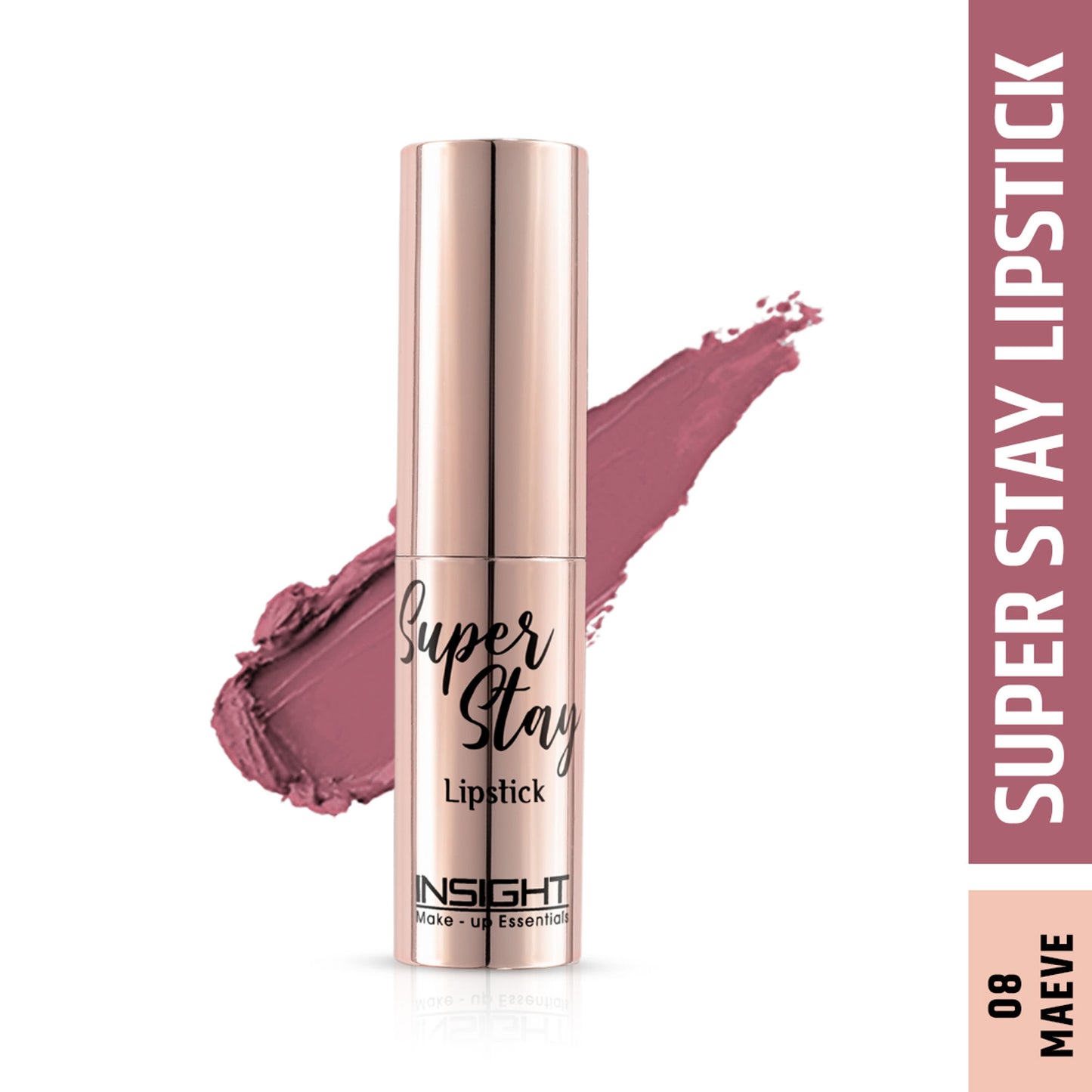 Insight Cosmetics Super Stay Lipstick, Long Lasting Lightweight Transferproof Formula - Maeve
