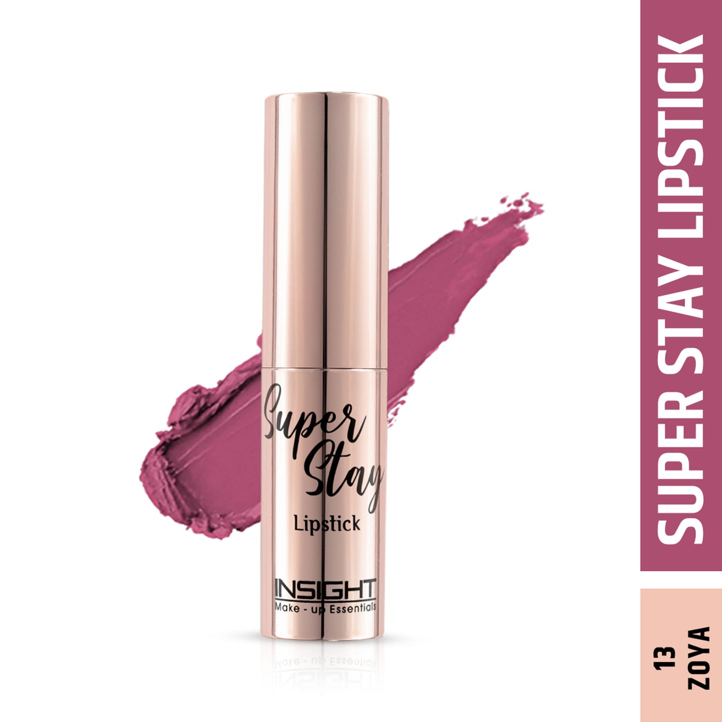 Insight Cosmetics Super Stay Lipstick, Long Lasting Lightweight Transferproof Formula - Zoya