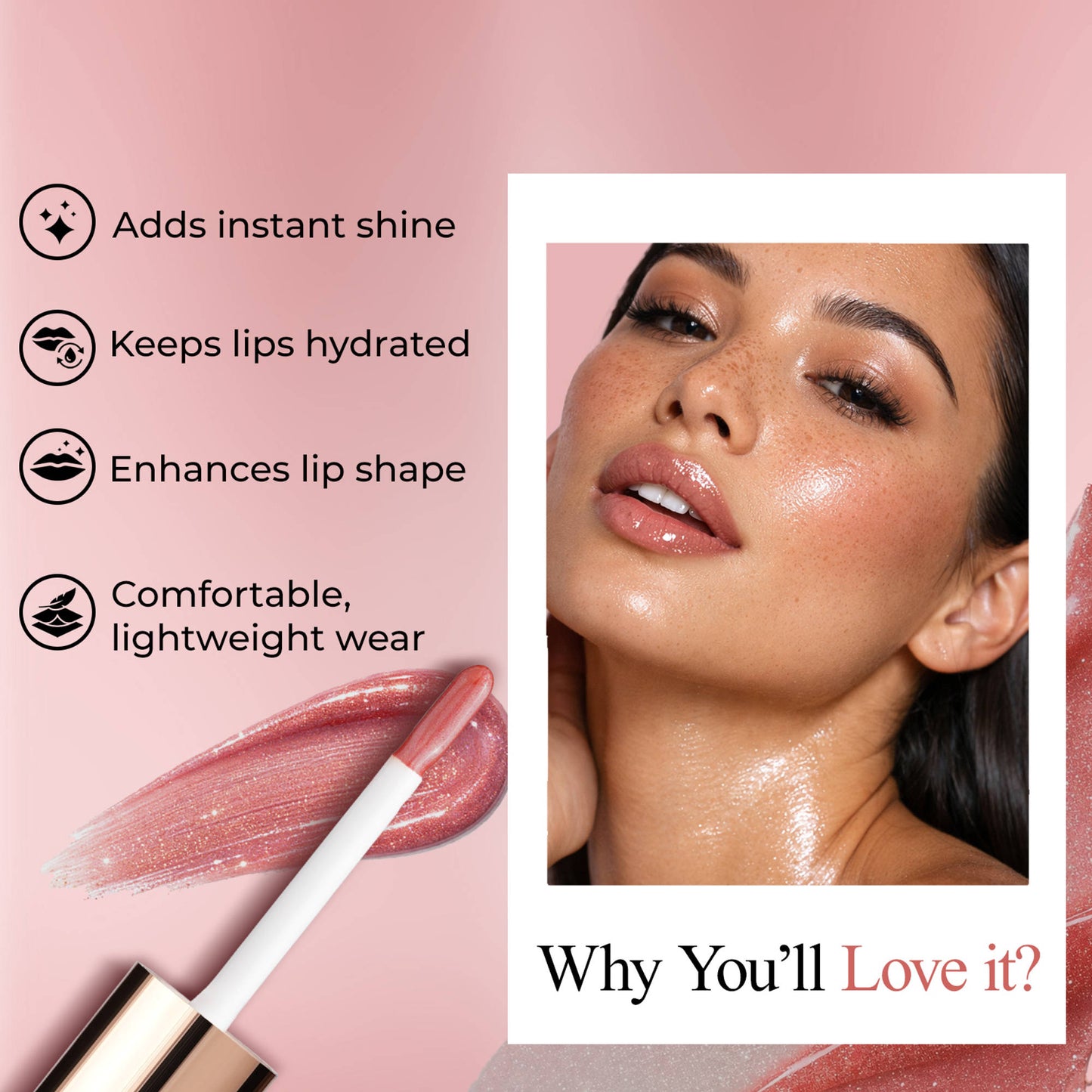 FASHION COLOUR Glossin Lip Gloss - Dusty Rose
