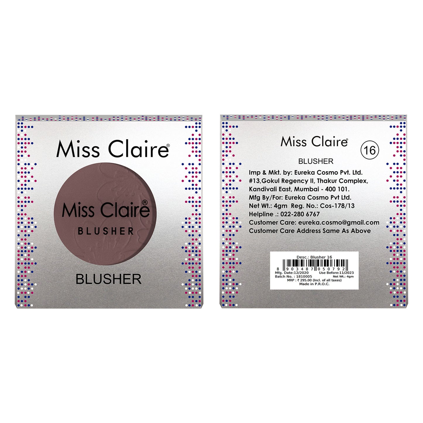 Miss Claire Round Blusher - 16