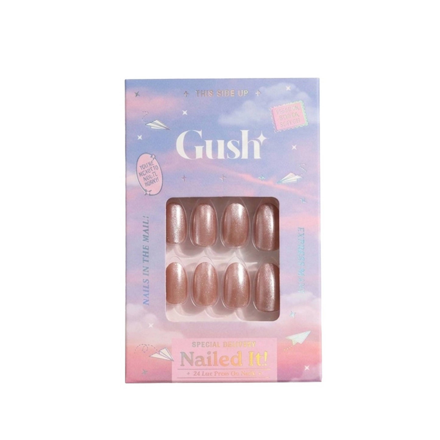 Gush Beauty Nailed It Reusable Luxury Press On Nails With Application Kit - People Pleaser