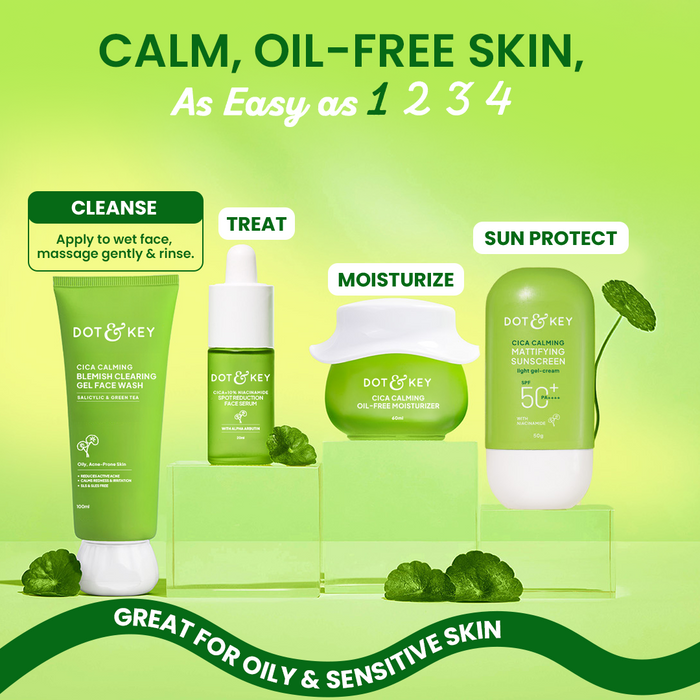 Dot & Key Cica + Salicylic Gel Face Wash - Pack of 2