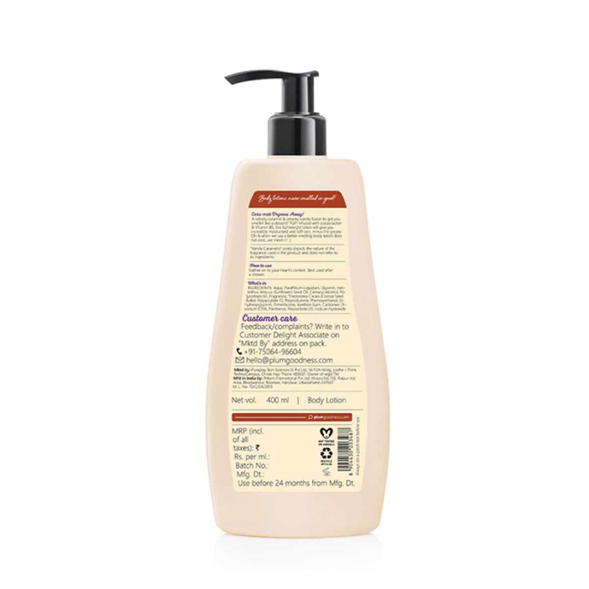Plum BodyLovin Vanilla Caramello Bestselling Body Lotion