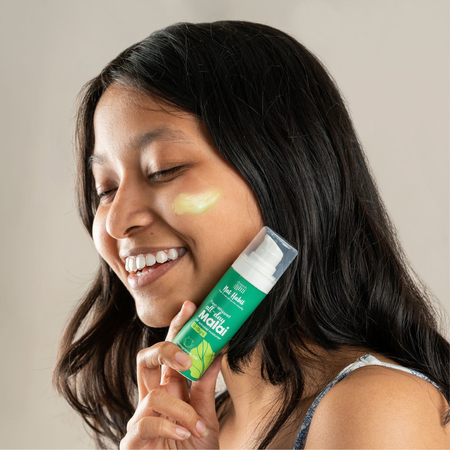 Nat Habit Pomegranate Tulsi Light Moisturizer, Non Sticky Face Moisturizer For Hot & Dry Weather