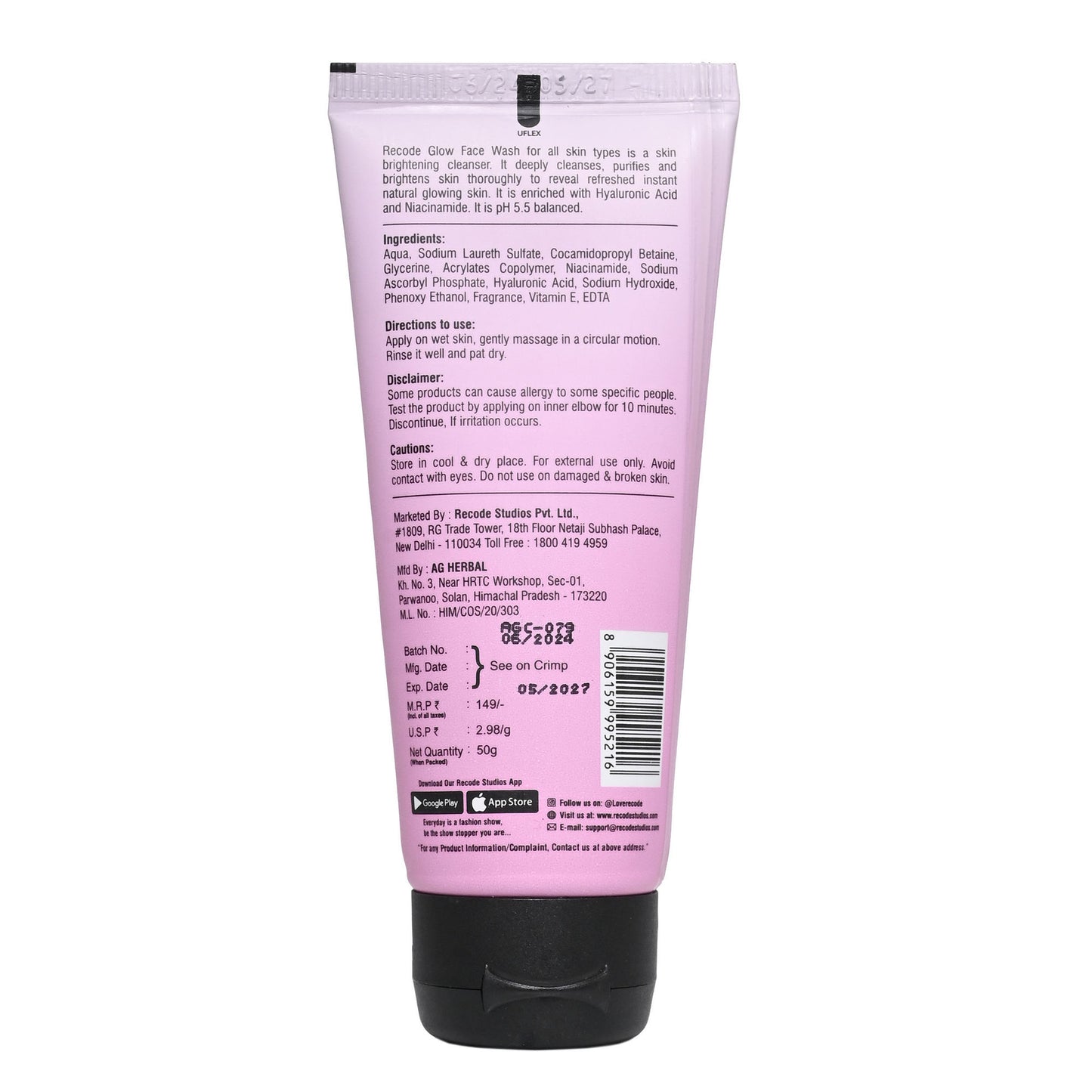 Recode Glow Face Wash