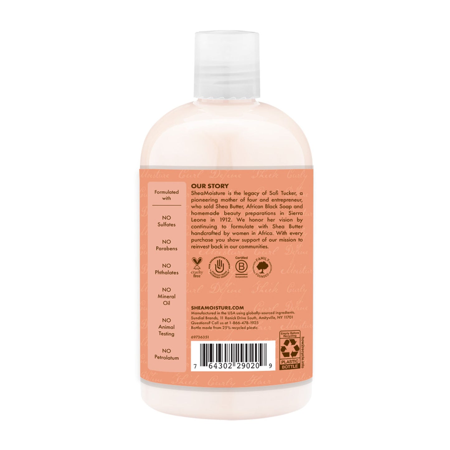Shea Moisture Coconut & Hibiscus Curl & Shine Shampoo For Curly Hair