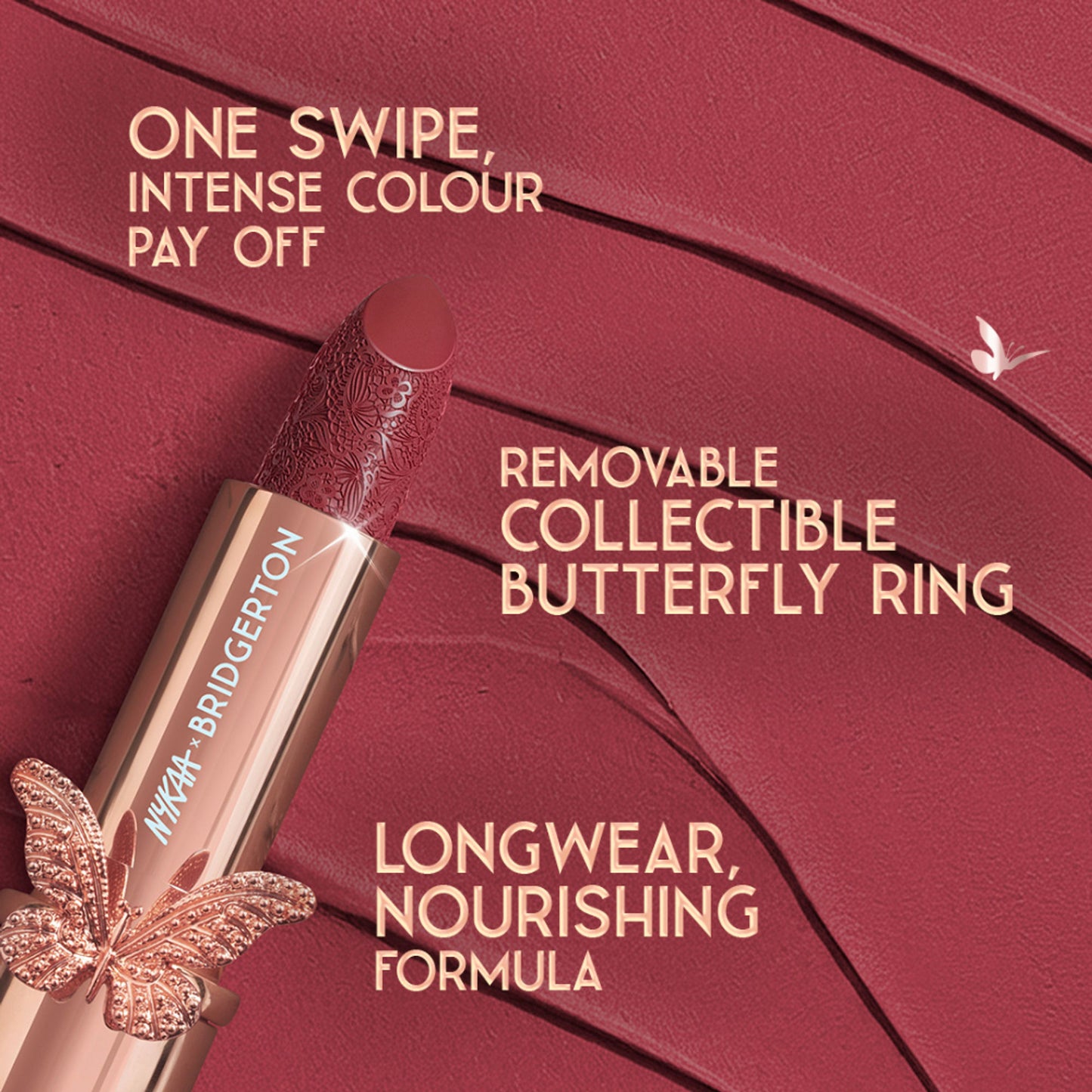 Nykaa Cosmetics X Bridgerton Creamy Matte Longwear Lipstick - Queens Pick