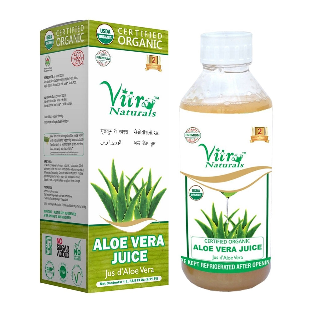 Vitro Naturals Certified Organic Aloe-vera juice