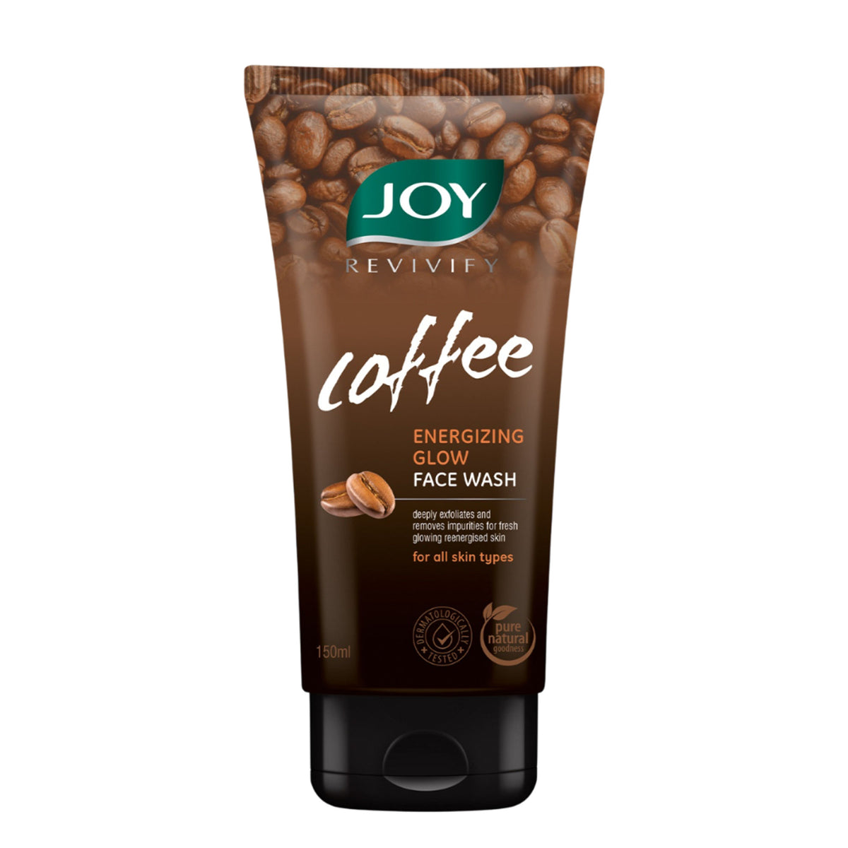 Joy Coffee Face Wash For Deep Exfoliation, Dirt & Tan Removal For a Fresh, Energized Glowing Skin