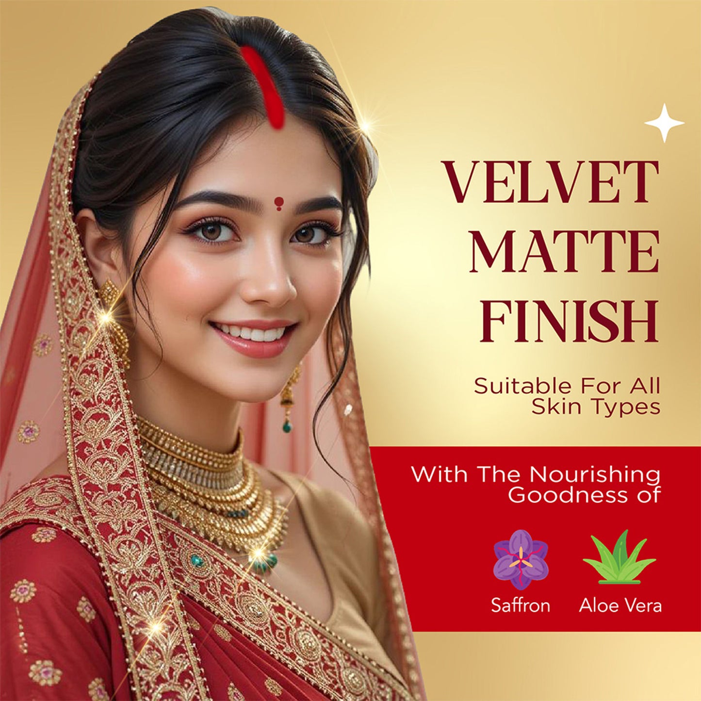Blue Heaven Festive Liquid Sindoor - Maroon