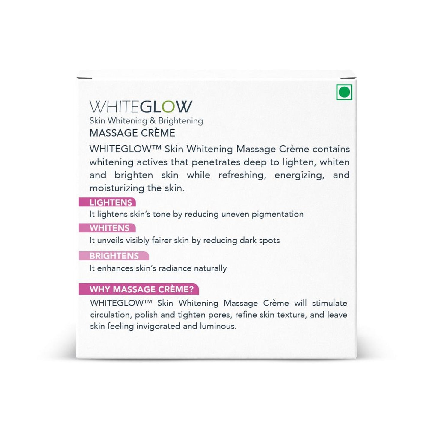 Lotus Herbals WhiteGlow Skin Whitening & Brightening Massage Cream