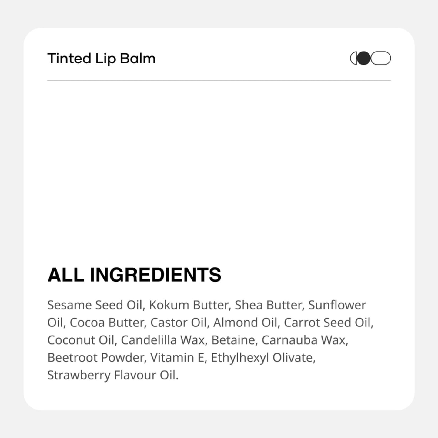 Cureskin Tinted Lip Balm With Beetroot, Carrot & Strawberry