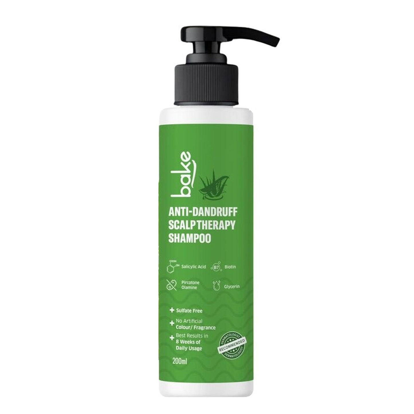 Bake 2% Salicylic Acid Anti Dandruff Scalp Therapy Shampoo For Dry & Frizzy Hair