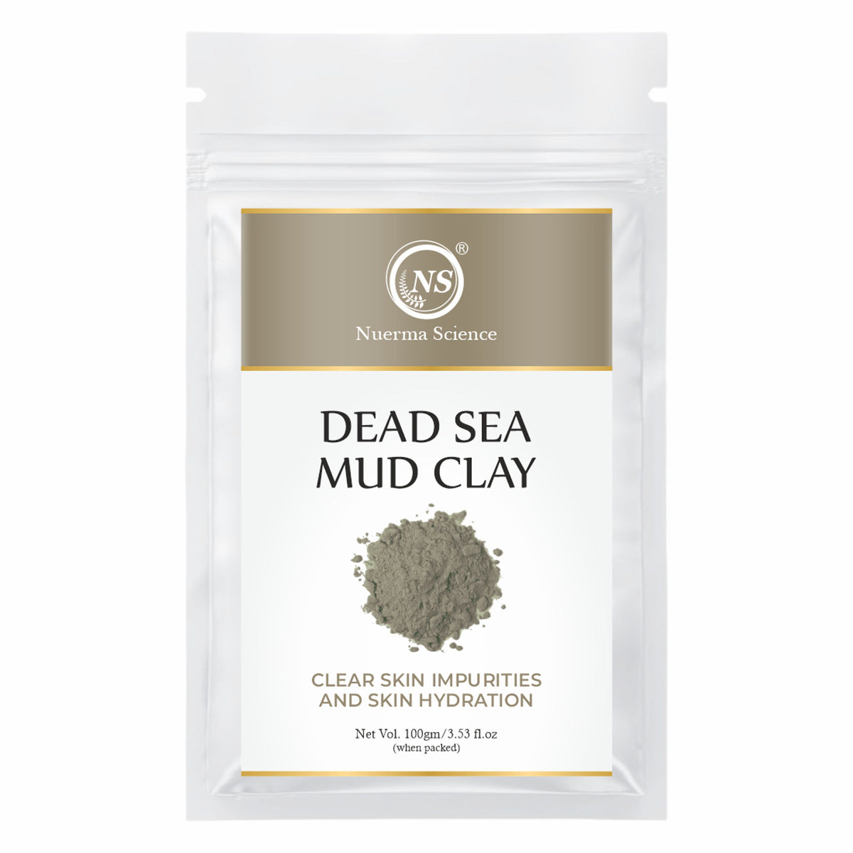 Nuerma Science Dead Sea Mud Mineral-Rich Clay Powder