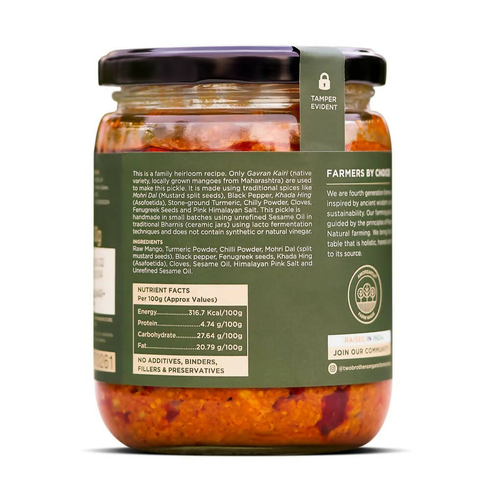 Two Brothers Organic Farms Spicy Mango Pickle - Indyancart
