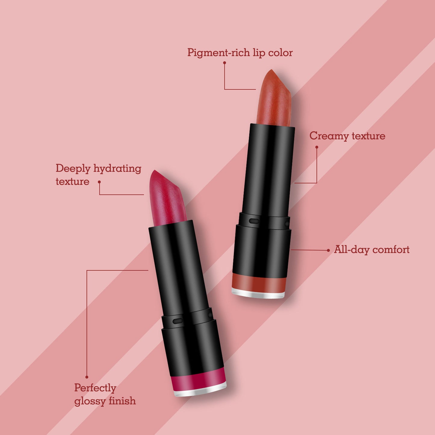 Miss Claire Aqua Rouge Lipstick - 341