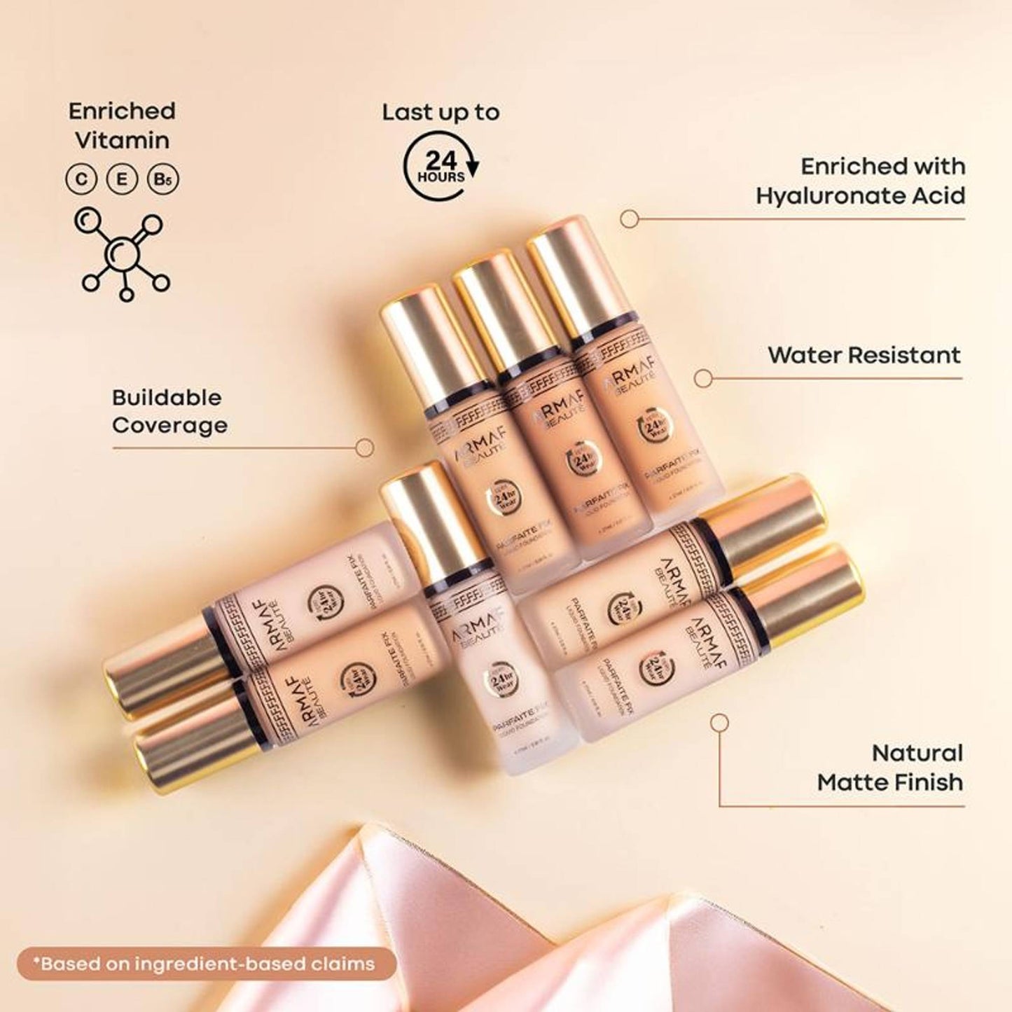 ARMAF Beaute Parfaite Fix Liquid Foundation - Natural