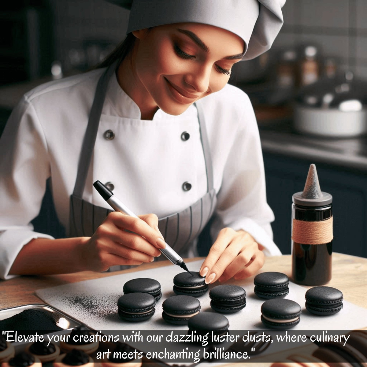 Confect Tulip Black | Edible Luster Dust