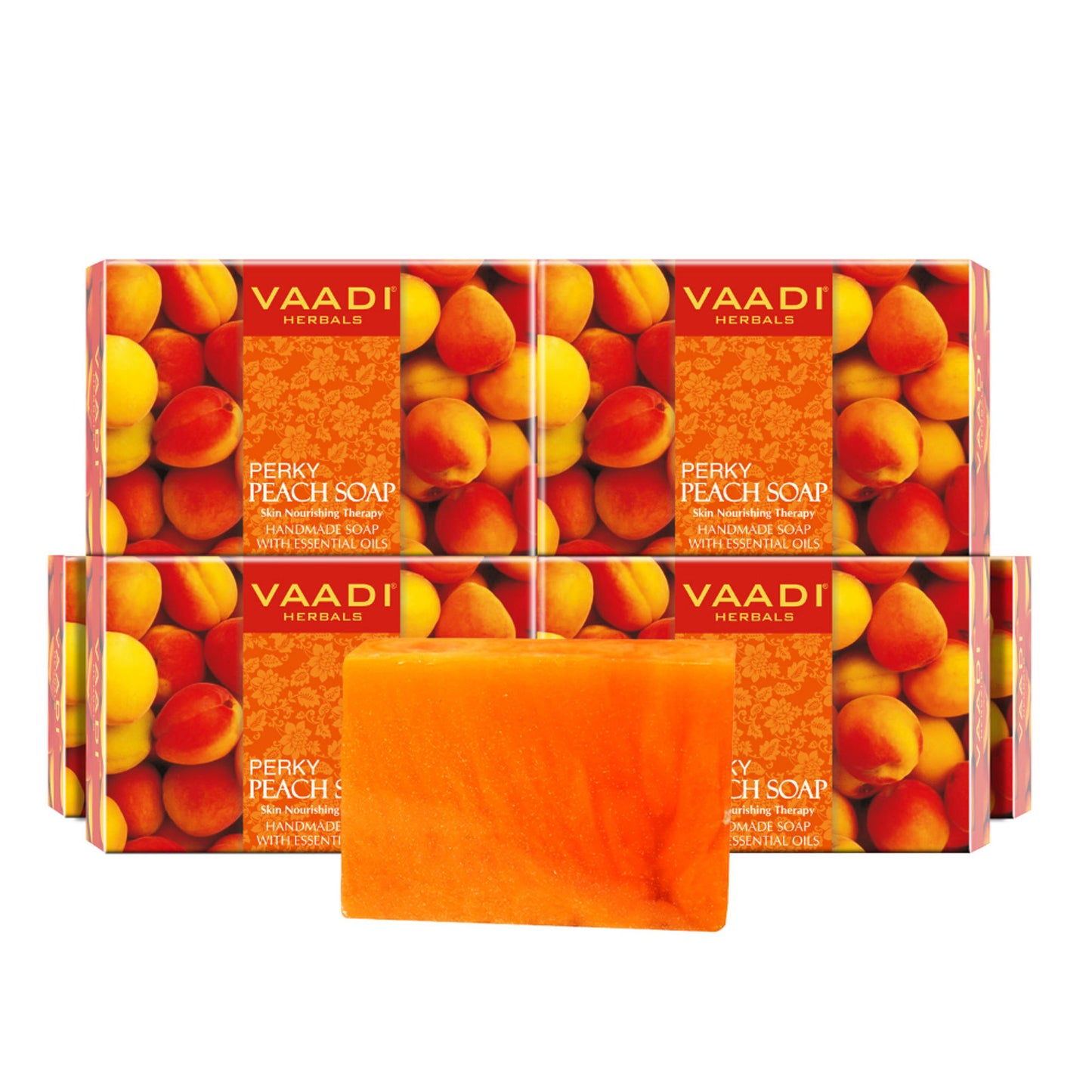 Vaadi Herbals Super Value Pack Of 6 Perky Peach Soap