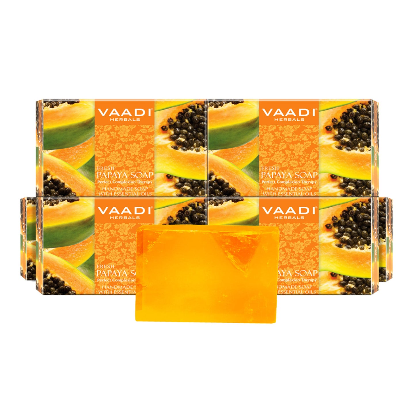 Vaadi Herbals Fresh Papaya Soap Pack Of 6
