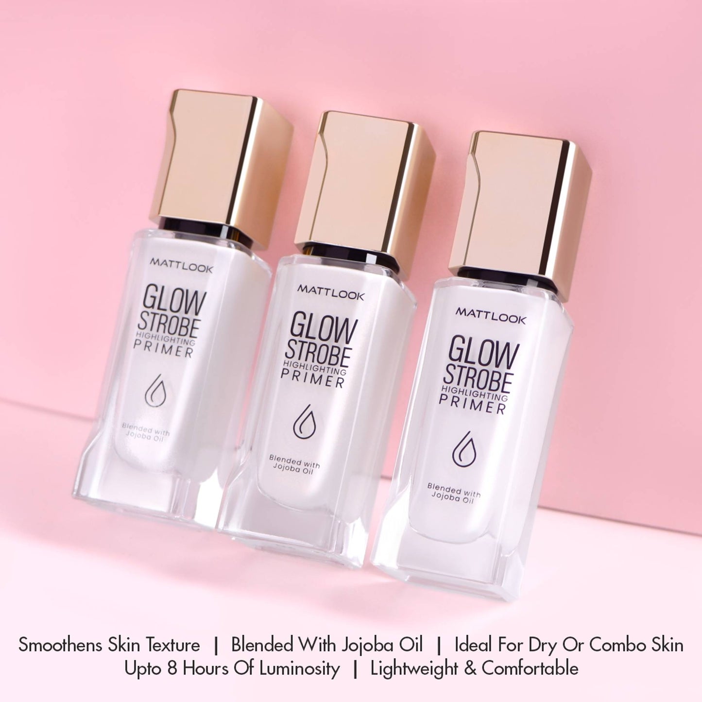 Matt look Glow Strobe Highlighting Primer - Rosy Glow