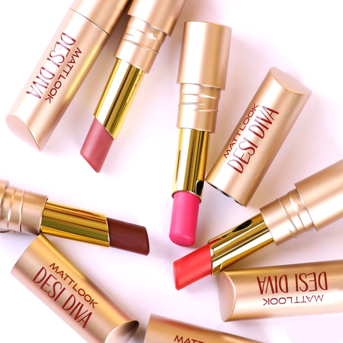 Matt look Desi Diva HD Matte Lipstick - Muted Rose-20