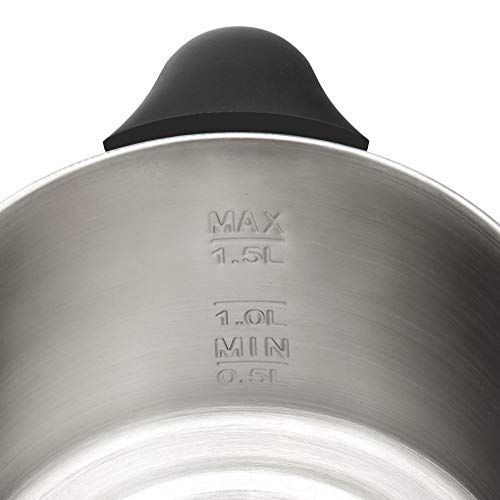 Borosil 1.5 L Omni Stainless Steel Electric Kettle with Egg Tray