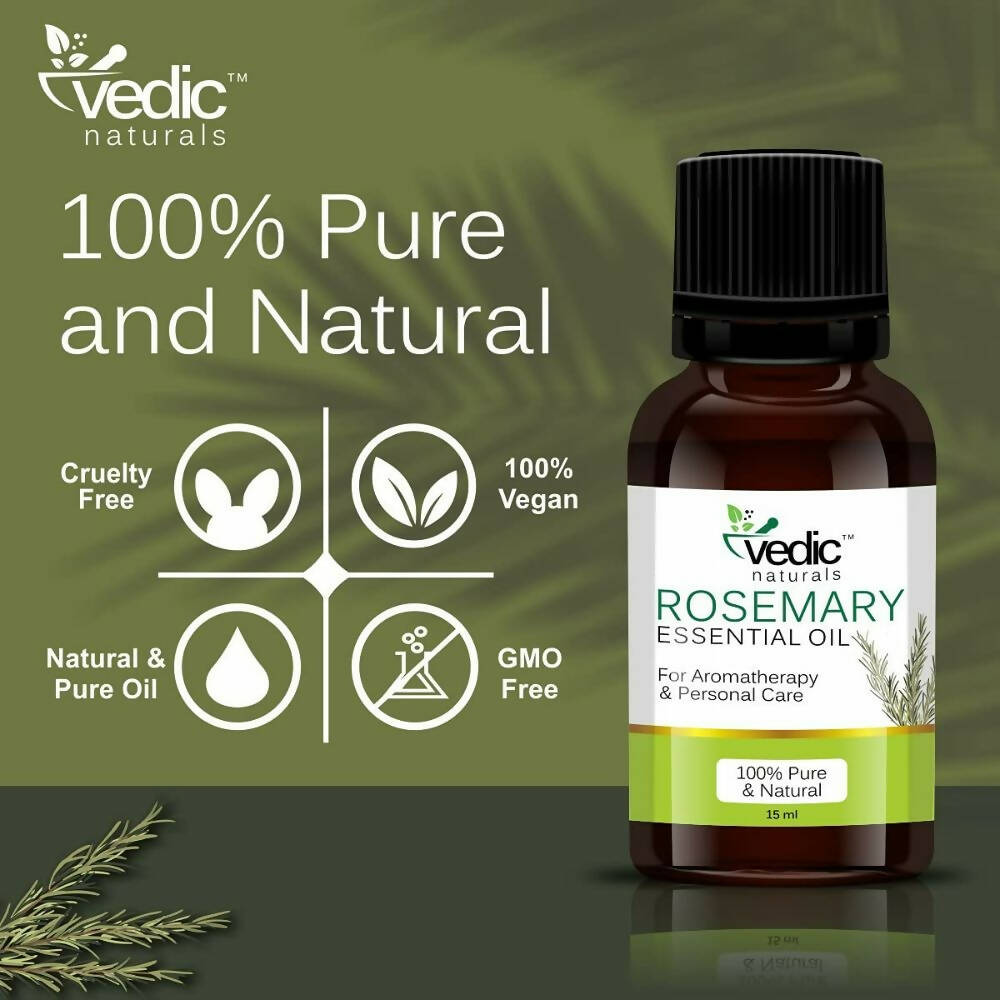 Vedic Naturals Rosemary Essential Oil - Indyancart