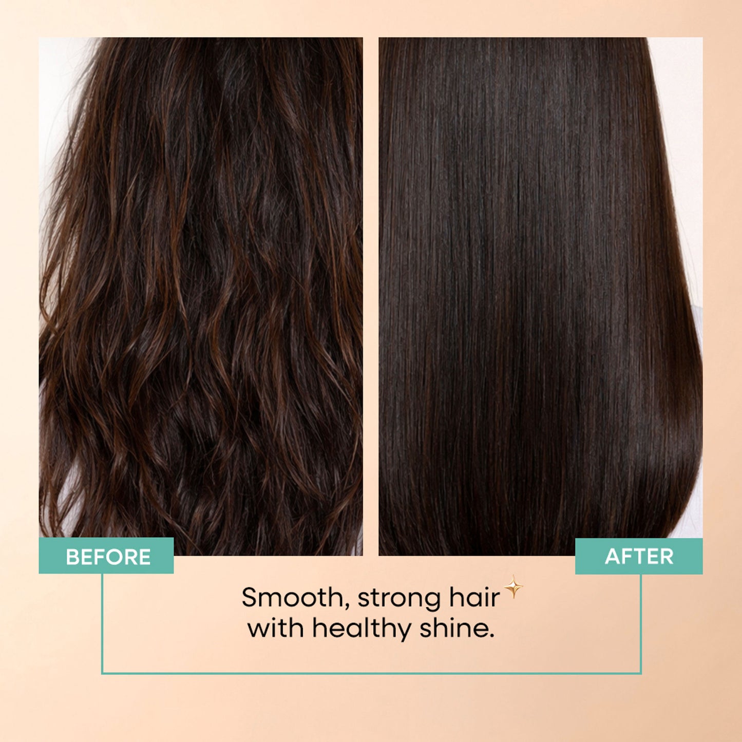 Nykaa Naturals Rice Water & Hyaluronic Acid Hair Serum for Frizz Control & Smooth, Shiny Hair - Coconut Oil Vegan Biotin