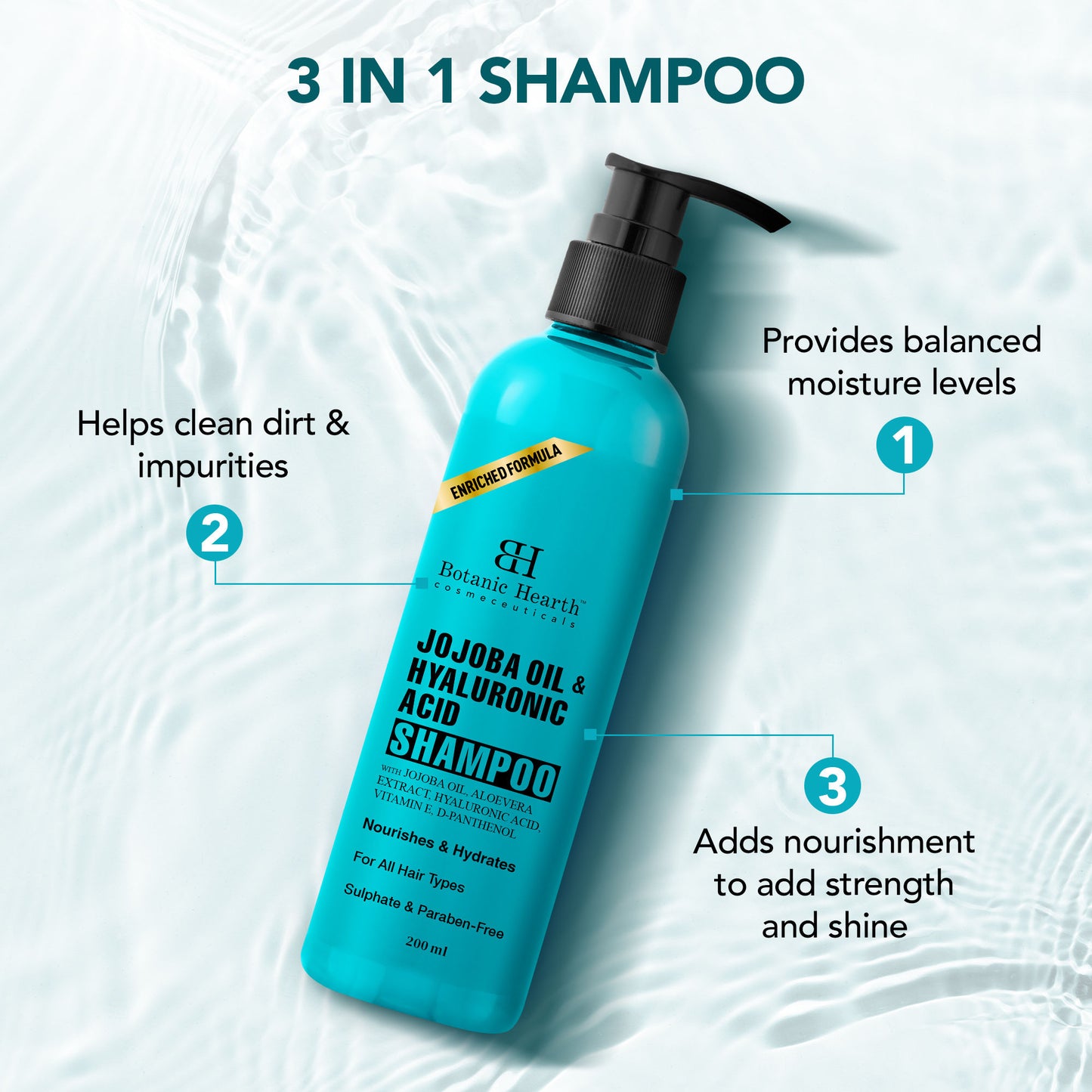 Botanic Hearth Jojoba & Hyaluronic Acid Shampoo