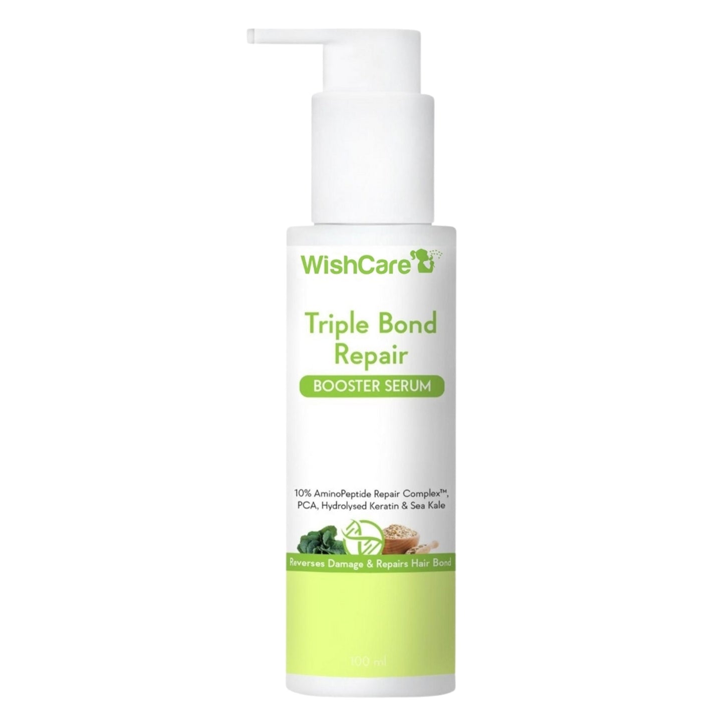 WishCare Triple Bond Repair Booster Hair Serum for Dry & Frizzy Hair-Repairs Damaged Hair-Adds Shine