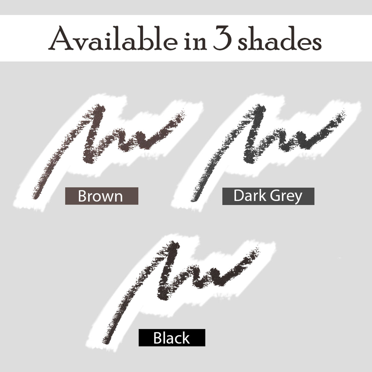 Insight Cosmetics Smudge Free Eyebrow Pencil, 2 In1 Define & Blend,12hrs Long Lasting - Dark Gray