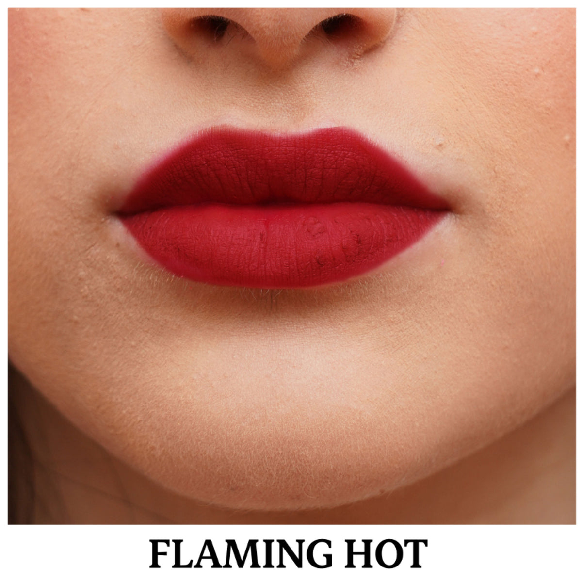 Typsy Beauty Twist & Pout Lipstick and Lip Liner in Flaming Hot with vibrant red-orange shades, displayed on a neutral background.