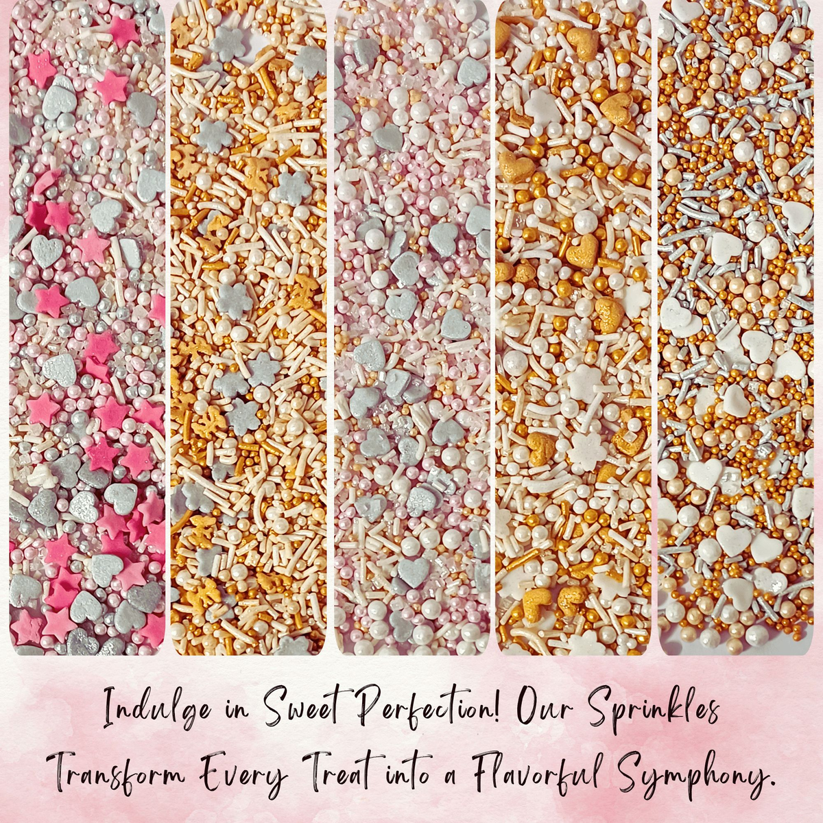 Confect Valentine Sprinkles | 19 Edible Decoration for Baking & Dessert