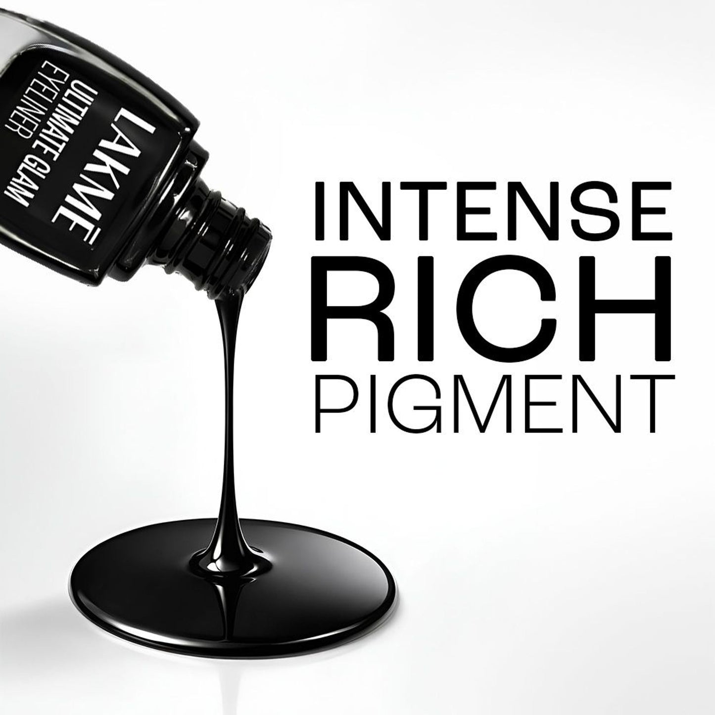 Lakme Ultimate Glam Eye Liner, Semi Matte - Black