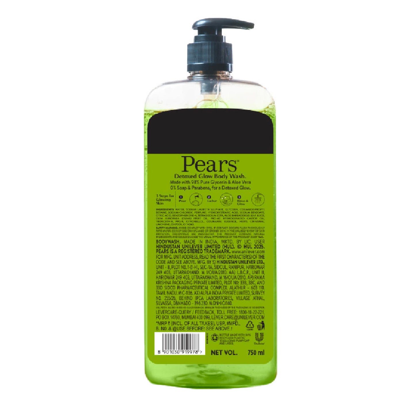 Pears Naturale Detoxifying Aloevera Bodywash
