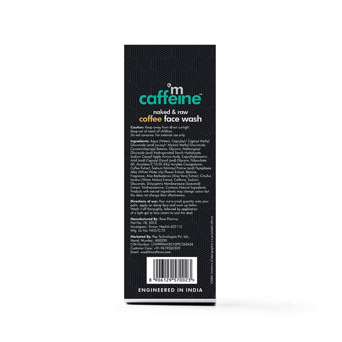 Mcaffeine Naked & Raw Coffee Face Wash For A Fresh & Glowing Skin Hydrating Face Cleanser For Oil