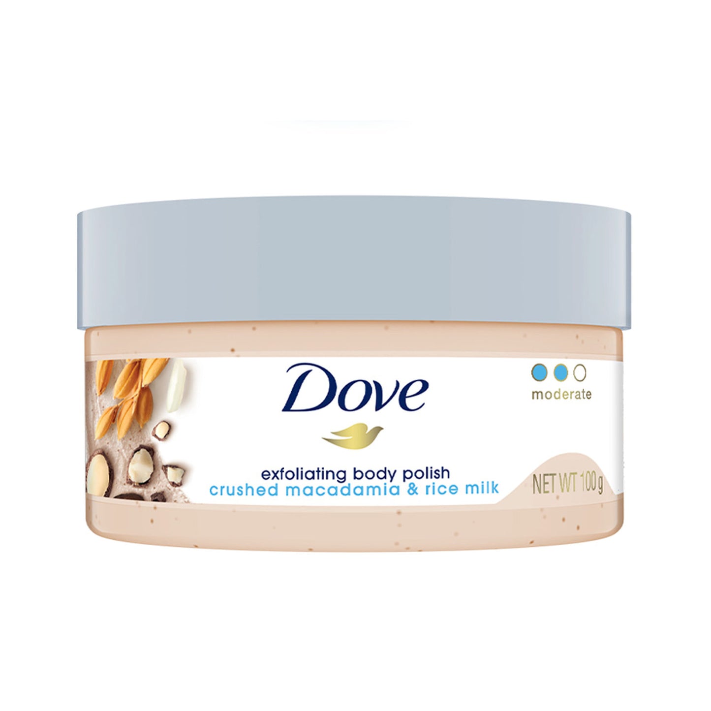 Dove Crushed Macadamia & Rice Milk Moderate Exfoliating Body Scrub