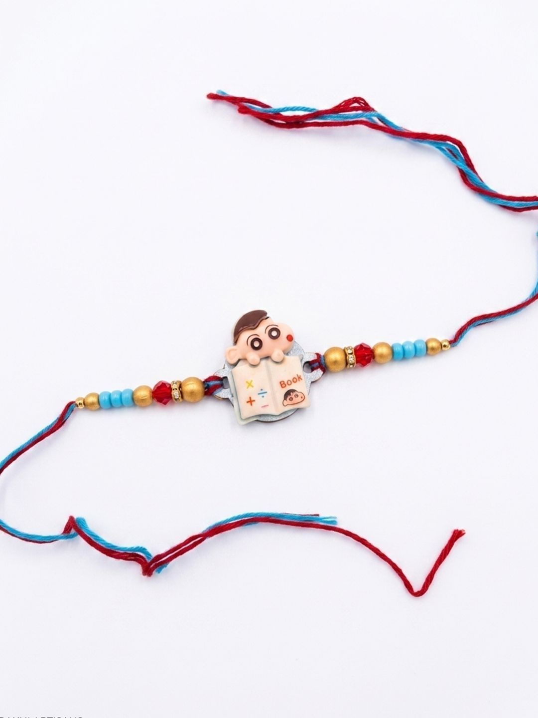 Indyancart Kids Shinchan Character Artificial Beads Thread Rakhi