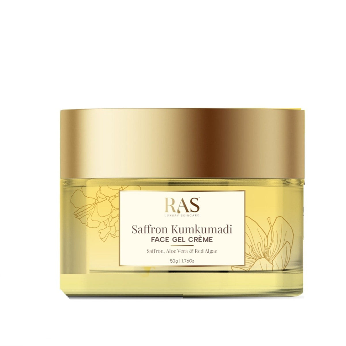 RAS Luxury Oils Saffron Kumkumadi Face Gel Creme With Aloevera & Red Algae