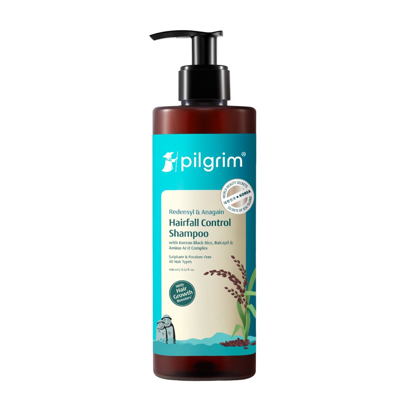 Pilgrim Redensyl & Anagain Hairfall Control Shampoo With Growth Boosters For Thick & Dense Hair