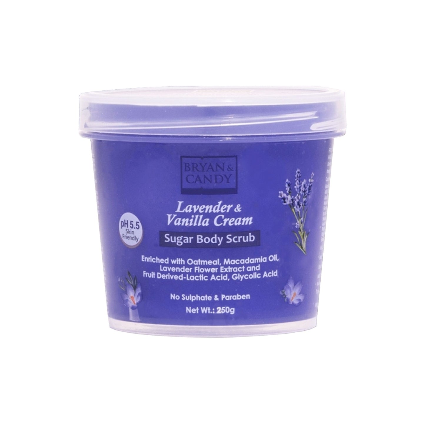 BRYAN & CANDY Lavender & Vanilla Cream Sugar Body Scrub