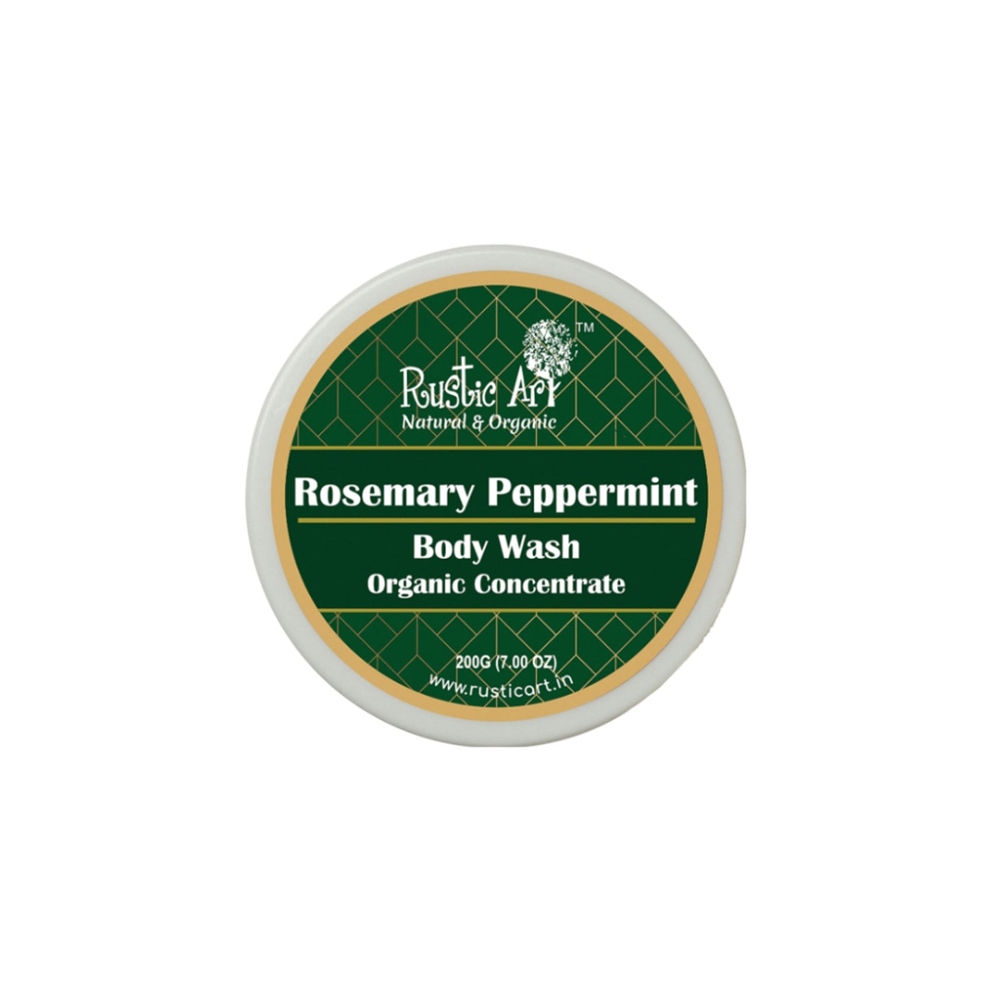 Rustic Art Organic Rosemary Peppermint Body Wash Concentrate