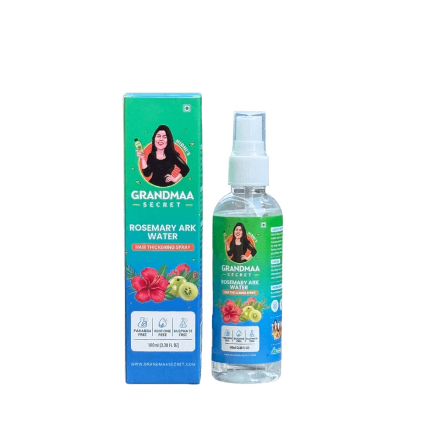 NIDHI'S GRANDMAA SECRET Rosemary Water Ark - Hair Thickening Mist Spray