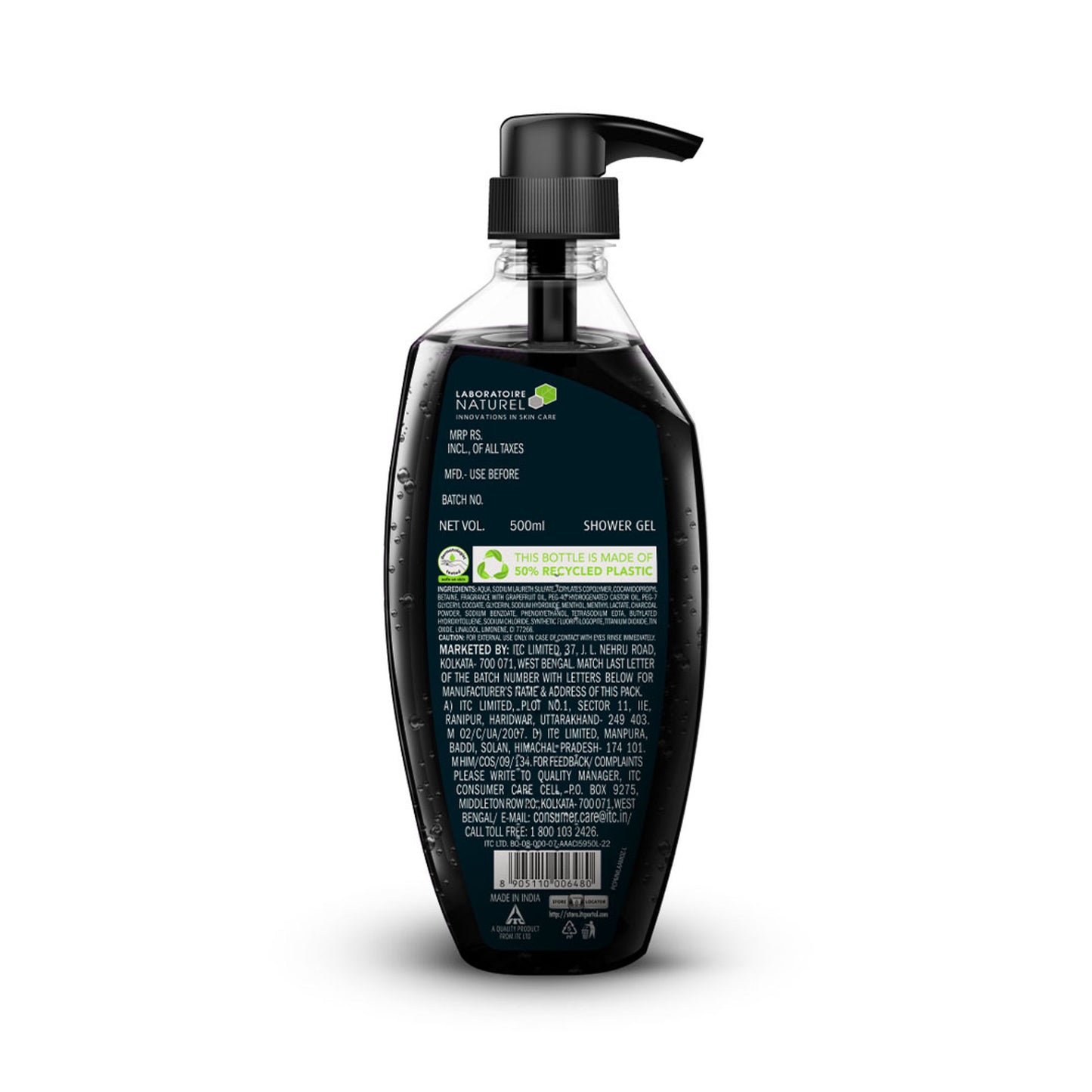 Fiama Men’s Shower Gel Deep Clean, Body Wash with Charcoal & Grapefruit for Refreshed Skin