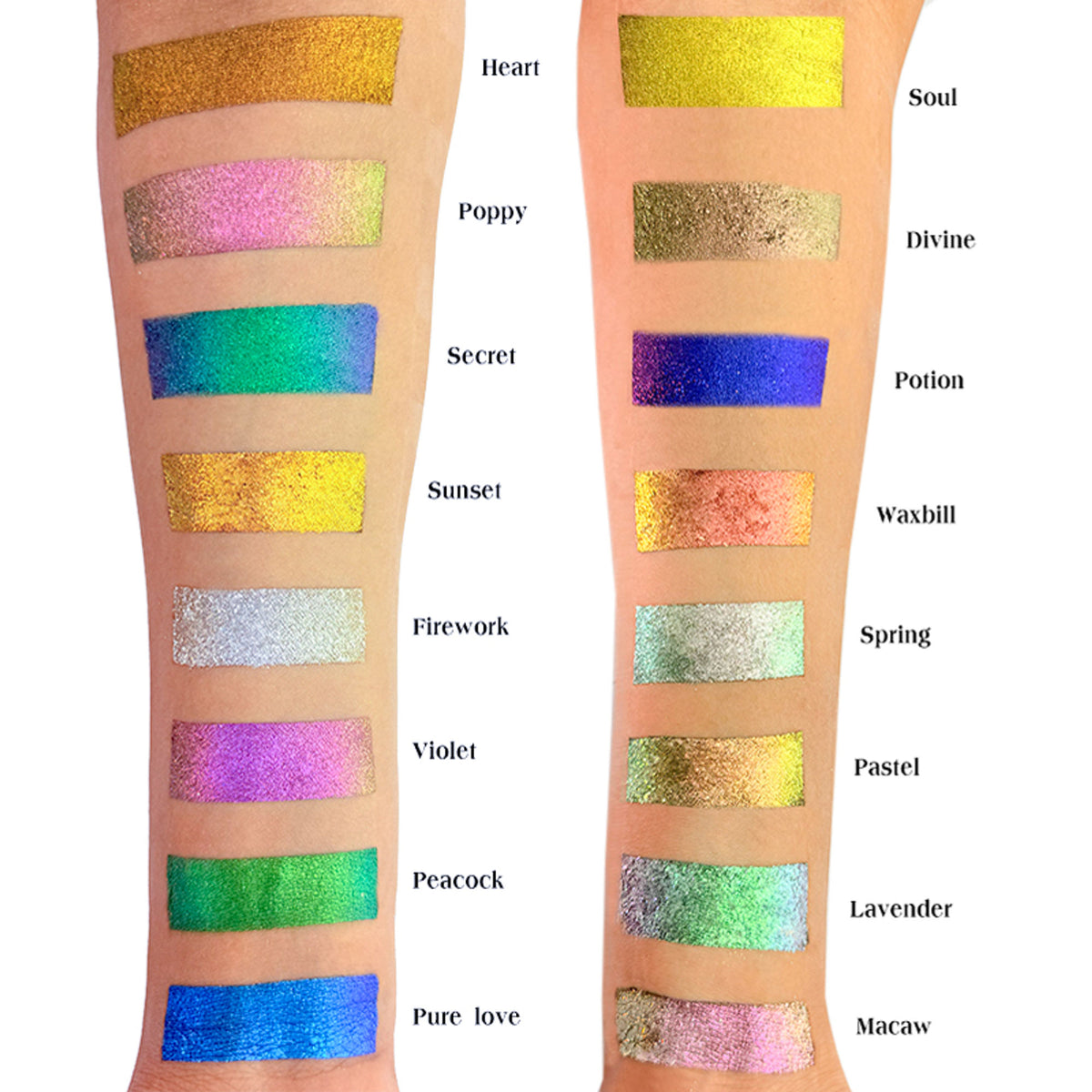 Shopaarel Photoready Eye Glitter in Potion shade, vibrant and sparkly eyeshadow with a shimmering, glittery finish for bold eye looks.