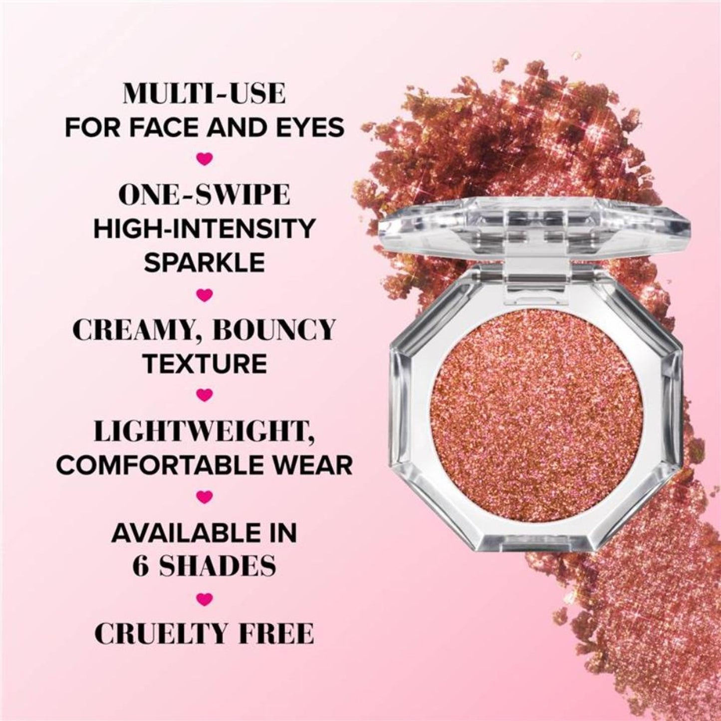 Too Faced Disco Crush High Shine Multi - Use Eye Shadow & Highlighter - Show Off