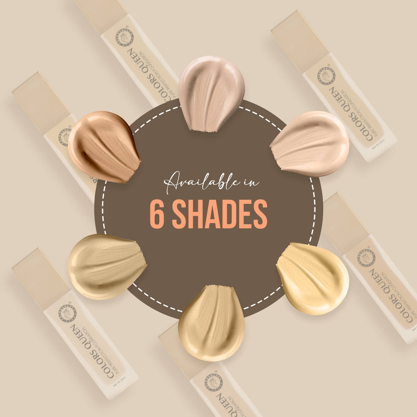 Colors Queen Pure Perfection Foundation - White Ivory