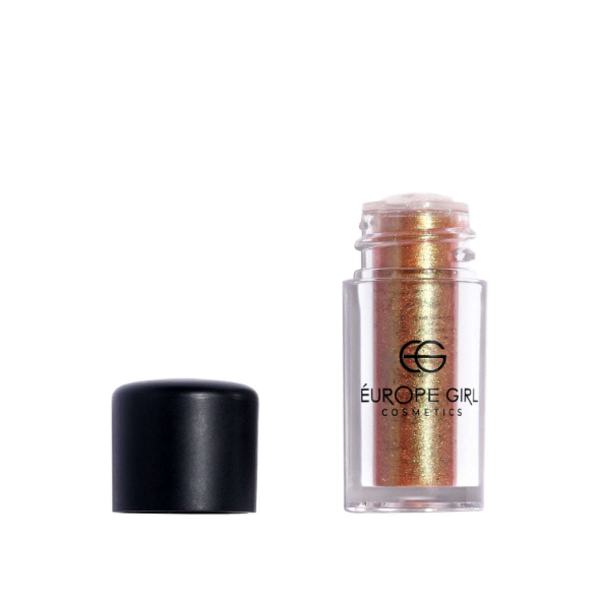 Europe Girl Single Diamond Pigment Stardust S10 Enchantress featuring shimmering pink and silver glitter in a compact container.