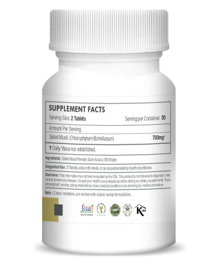 H&C Herbal Safed Musli Tablets - Indyancart